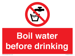 Boil water before drinking